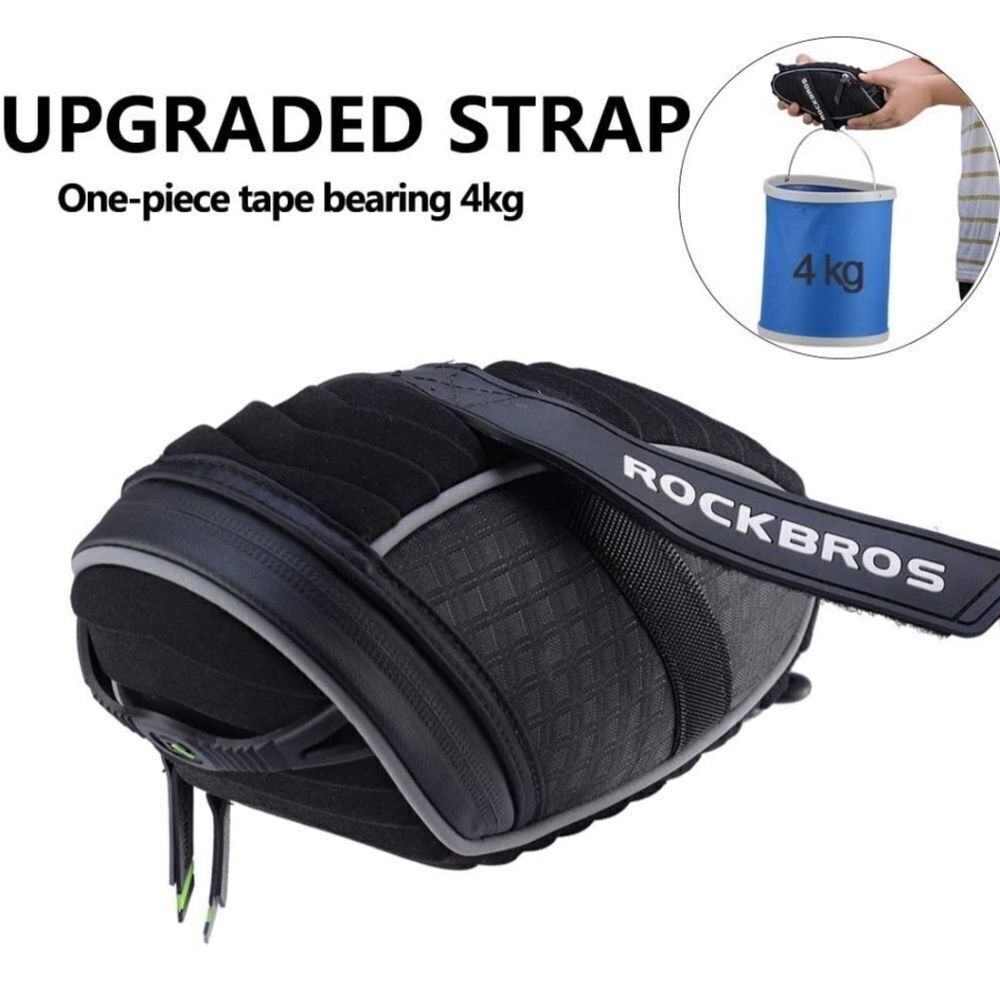 BOGO  New Rockbros Bicycle Saddle Bag- Waterproof 🚴‍♂️ 🚵‍♀️ - Picture 2 of 11